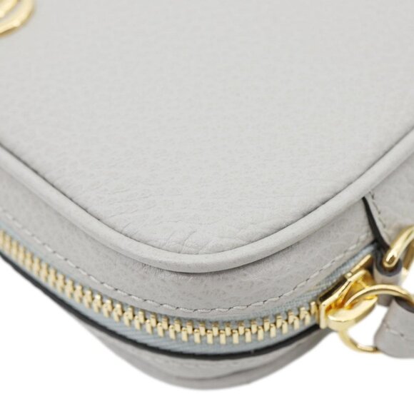 Gucci GG Marmont Super Mini Calfskin Leather Camera Shoulder Bag Grey 772759 - Picture 6 of 14
